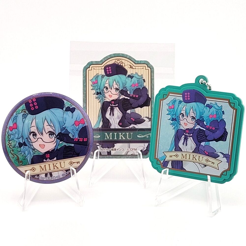 Hatsune Miku Good Smile Kuji 2025 Autumn Badge Sticker Charm Set